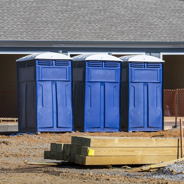 are there any restrictions on where i can place the portable restrooms during my rental period in New Llano LA